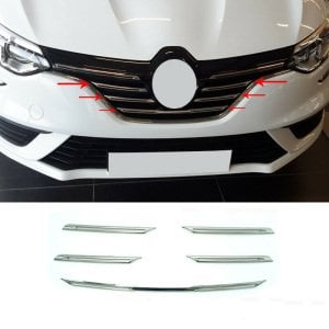 Renault Megane 4 Sedan Krom Ön Panjur 5 Prç. 2016-2020 Arası