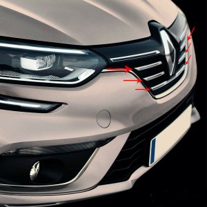 Renault Megane 4 Sedan Krom Ön Panjur 5 Prç. 2016-2020 Arası