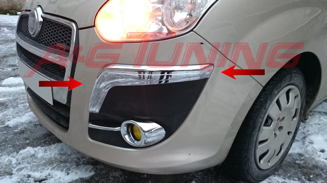 Fiat Doblo ABS Ön Tampon Kaşı 2010-2014 Arası 2 Prç.