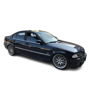 BMW E46 Krom Cam Çıtası 1998-2005 4 Parça Paslanmaz Çelik