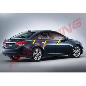 Chevrolet Cruze SD Krom Cam Çıtası Tk 2009-2016 Arası 6 Prç Paslanmaz Çelik