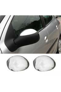 Citroen C3 Krom Ayna Kapağı Tk 2002-2009 Paslanmaz Çelik
