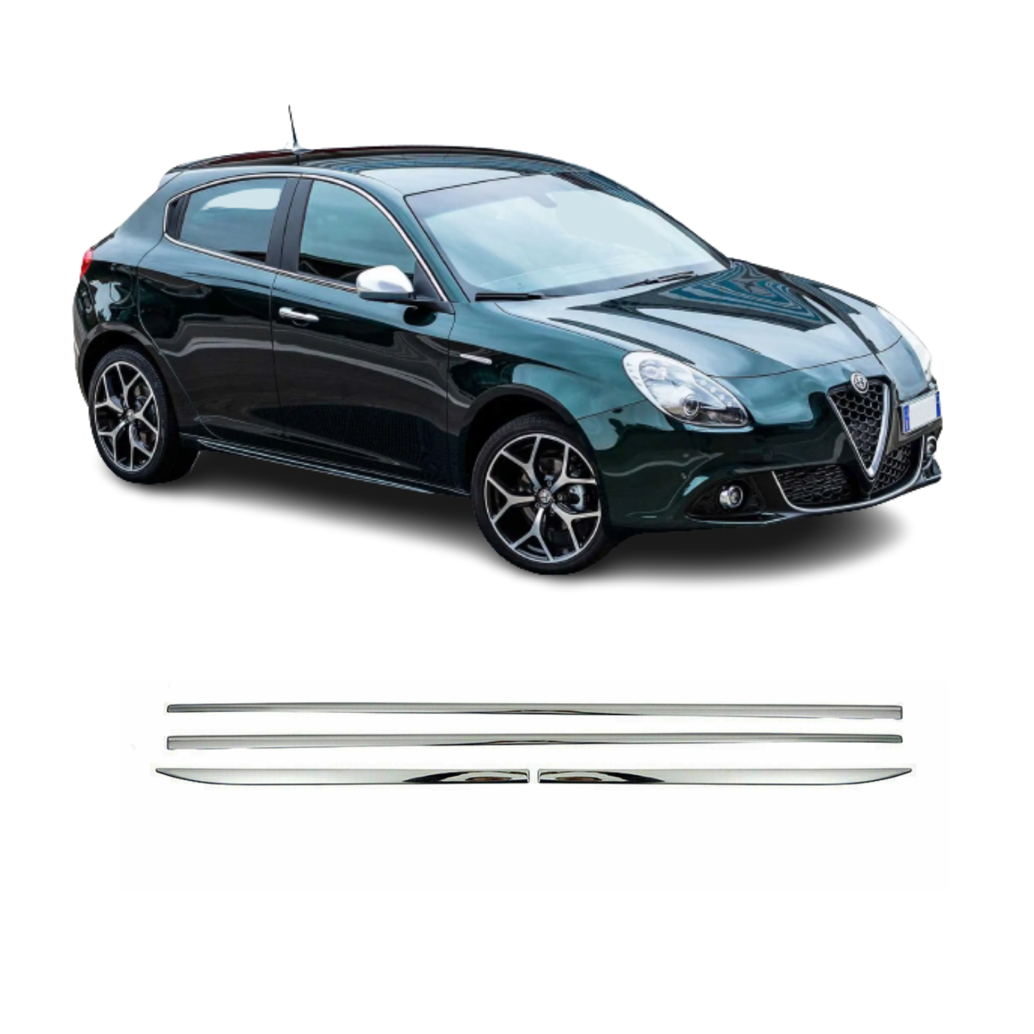 Alfa Romeo Giulietta Krom Kapı Çıtası (4prç) 2012-2020 Arası Paslanmaz Çelik