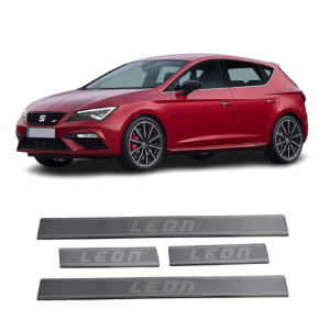 Seat Leon Krom Kapı Eşiği (4prç) 2013 Ve Üzeri Paslanmaz Çelik