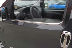 Citroen Nemo Krom Cam Çıtası Tk 2008 Üzeri 2Prç Paslanmaz Çelik