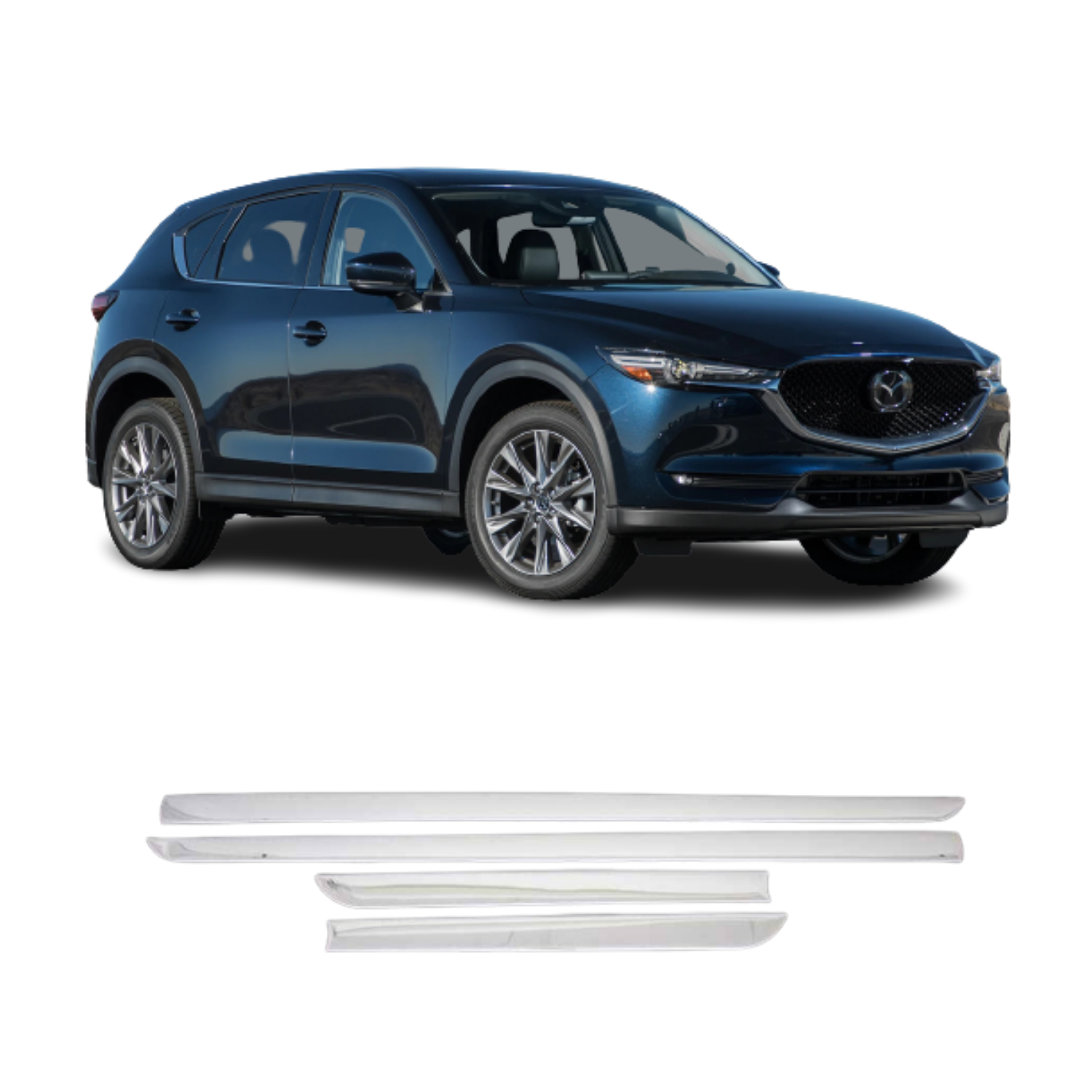 Mazda CX-5 II Krom Yan Kapı Çıtası 2017 Ve Üzeri Paslanmaz Çelik