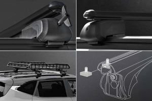 Dacia Lodgy Bold Bar V2 Ara Atkı Siyah 2 Parça 120cm 2012 ve Sonrası