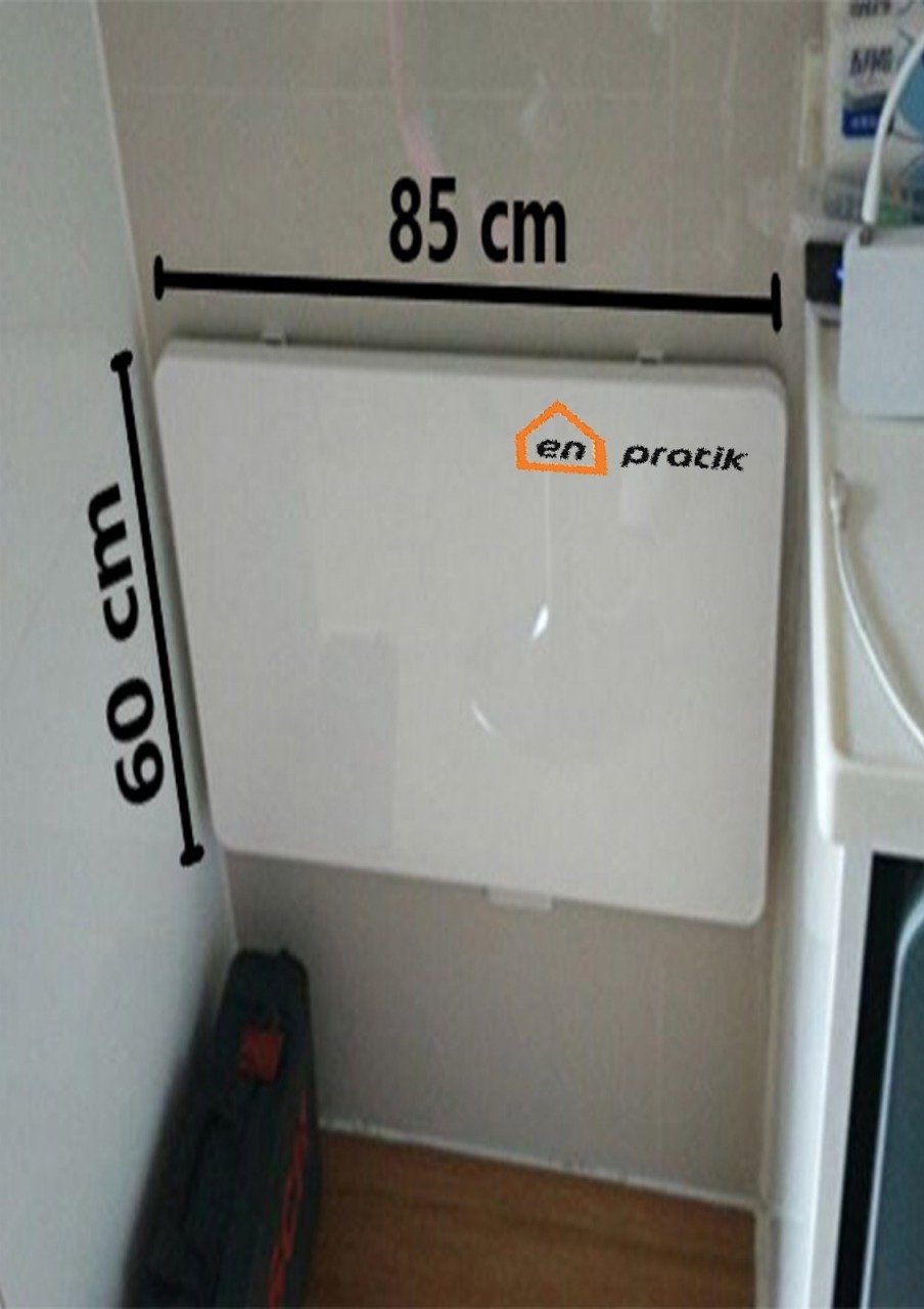 Katlanır Masa Açılır Kapanır Duvara Monte Çalışma Masası 60*85