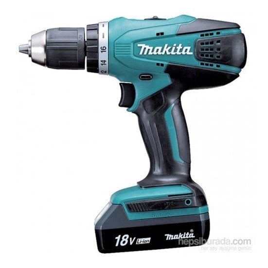 Makita DF457DWE 18 V / 1.1 Ah Lityum Akülü Matkap Vidalama (Çift Akülü)