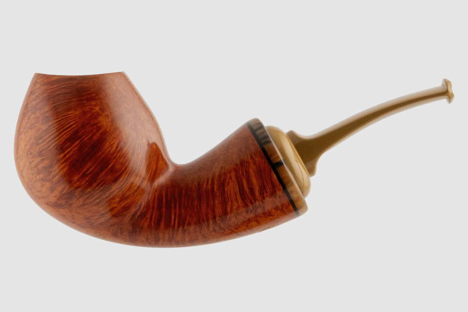 Kolyo Demirev - Smooth Reverse Calabash Brandy Pipo (Filtresiz)