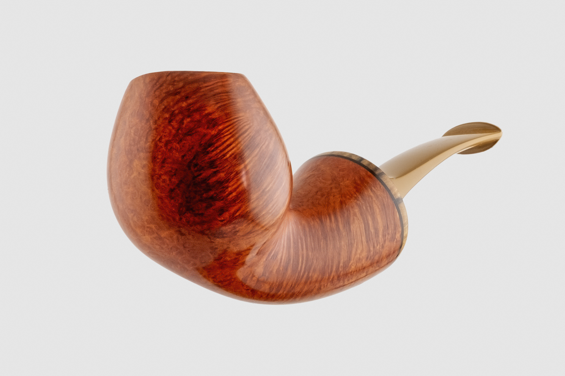 Kolyo Demirev - Smooth Reverse Calabash Brandy Pipo (Filtresiz)
