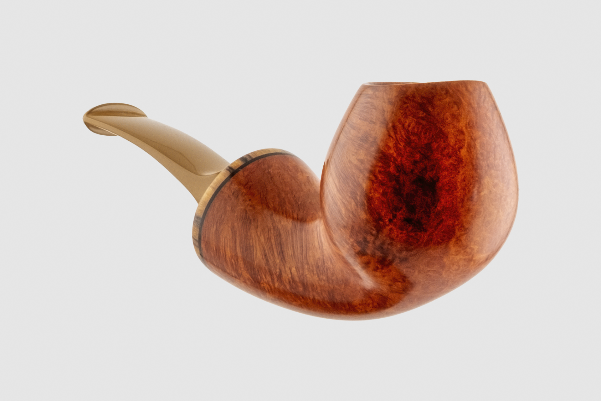 Kolyo Demirev - Smooth Reverse Calabash Brandy Pipo (Filtresiz)