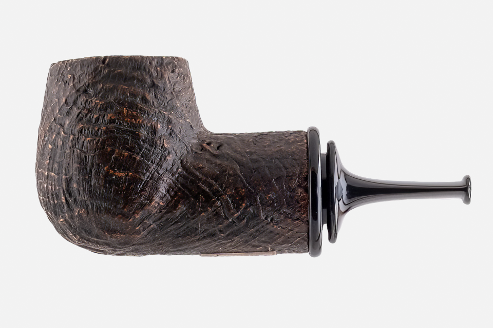Astra Pipe - Sandblast Billiard Pipo (Reverse Calabash)