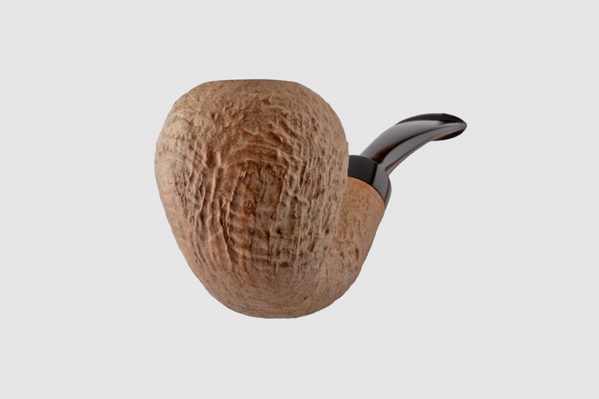 Pipe Ganci - Sandblast Half Bent Acorn Pipo (Filtresiz)