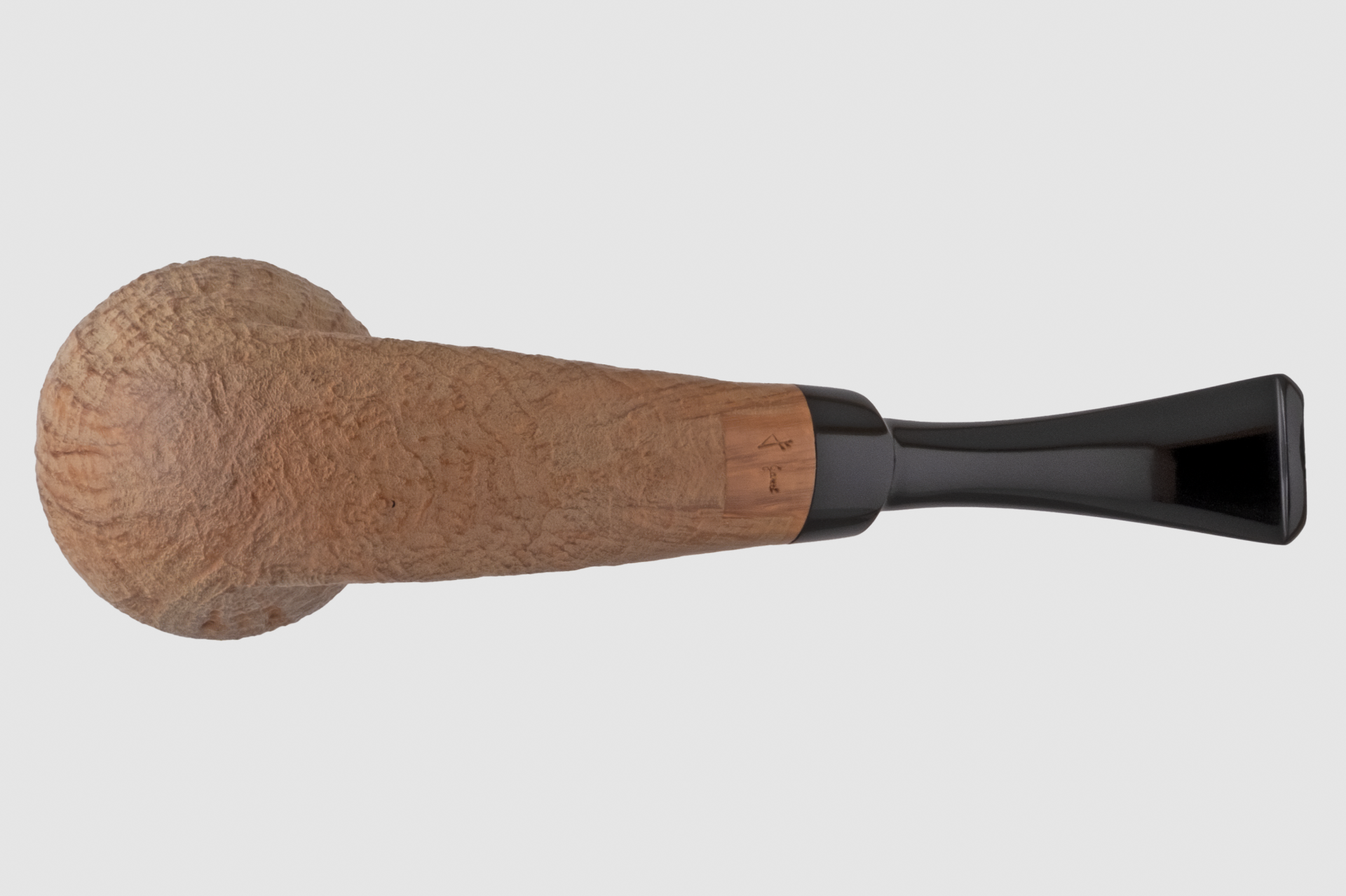 Pipe Ganci - Sandblast Half Bent Acorn Pipo (Filtresiz)