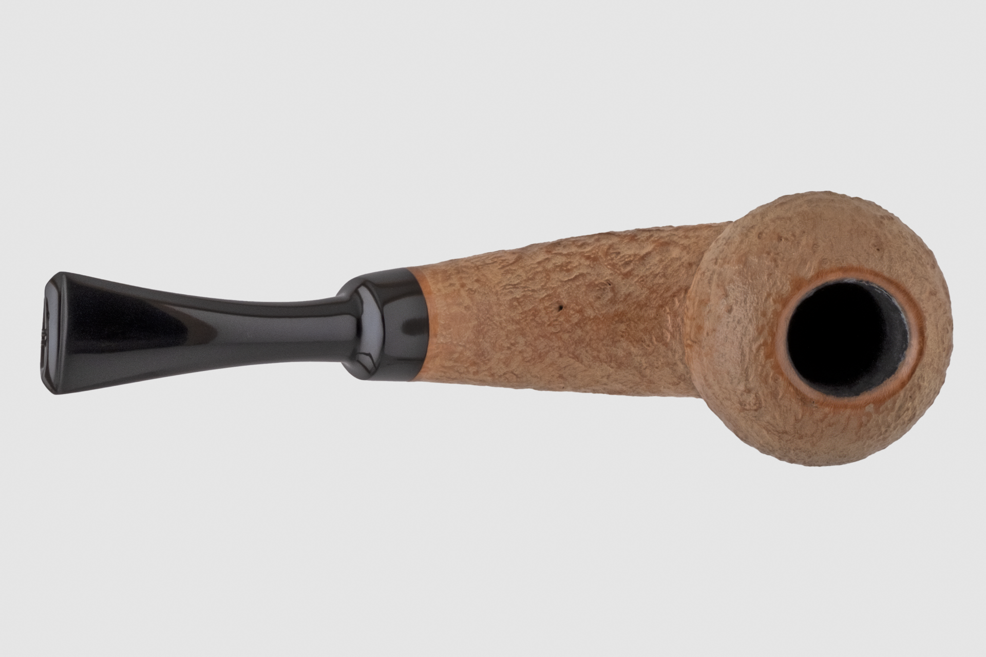Pipe Ganci - Sandblast Half Bent Acorn Pipo (Filtresiz)