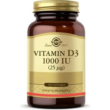 Solgar Vitamin D3 1000 IU 100 Tablet