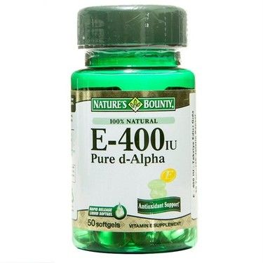 Nature's Bounty Vitamin E-400 IU 50 Softgel