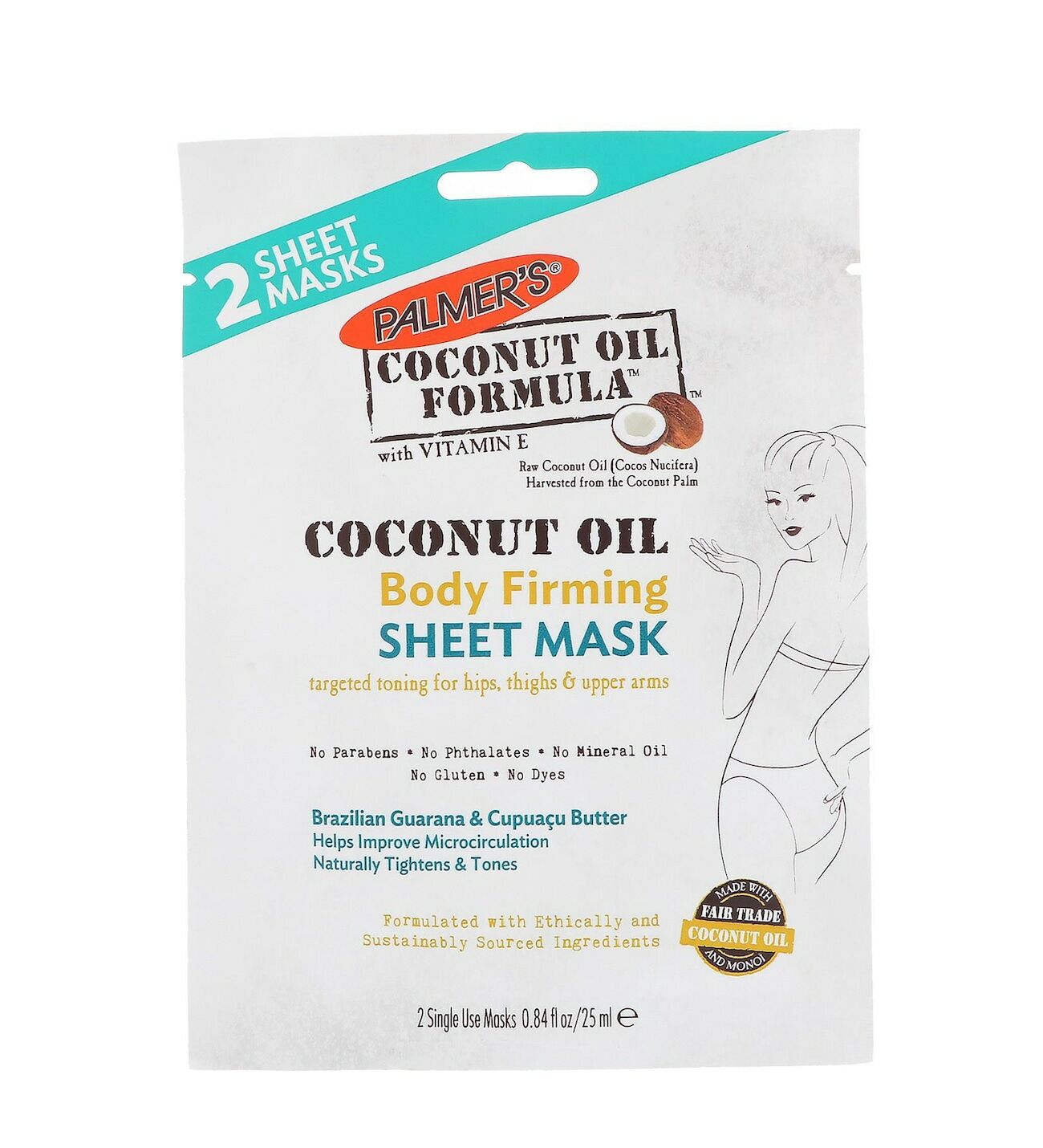 Palmer's Coconut Oil Body Firming Sheet Mask 25 ml