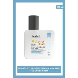 Reshell Lekeli Ciltlere Özel %2 Alfa Arbutin İçerikli Güneş Kremi SPF50+ 100 ml