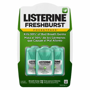 Listerine FreshBurst PocketPaks 3lü (72 Yaprak)