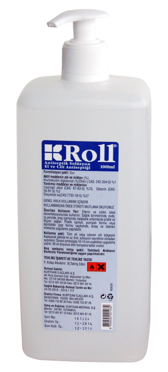 ROLL ANTISEPTIK SOLUSYON 1 LT