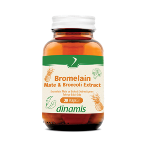 Dinamis Bromelain Mate-Broccoli Extract 30 Kapsül