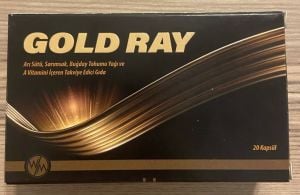 Gold Ray Arı Sütü Sarımsak Buğday Tohumu Yağı A Vitamini 20 Kapsül