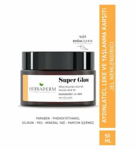 Herbaderm Super Glow Leke Oluşumuna Karşı Cilt Tonu Eşitleyici Nemlendirici Jel Krem 50 ml