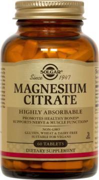 SOLGAR MAGNESIUM CITRATE 60 TABLET