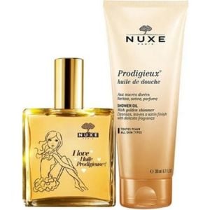 Nuxe Huile Prodigieuse Çok Amaçlı Kuru Yağ 100 ml + Huile De Douche Duş Yağı 200 ml