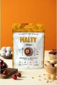 Malty Cranberry ve Yer Fıstıklı Malt Topları 80 gr - 12 Adet