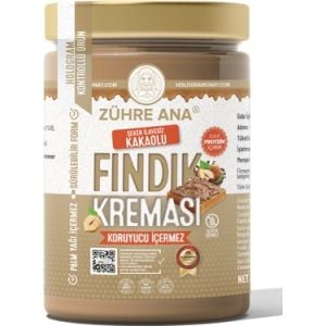 Zühre Ana Şeker İlavesiz Kakaolu Fındık Kreması 330 gr