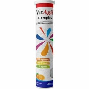 SKT:01/2024 VitAgil C-Omplex Vitamin C Vitamin D Çinko 20 Efervesan Tablet