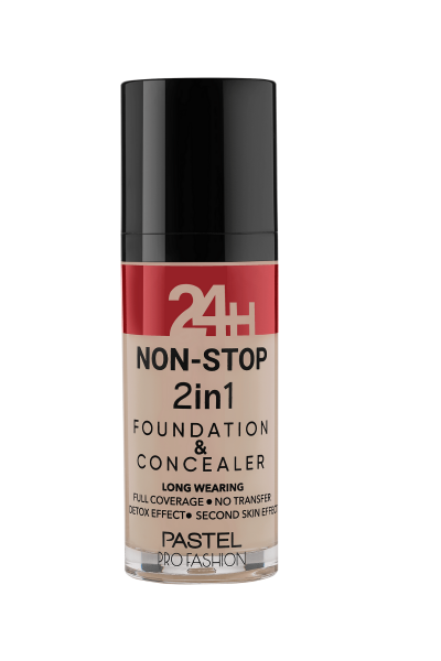 Pastel 24 H Non-Stop 2 in 1 Fondöten Concealer No: 602