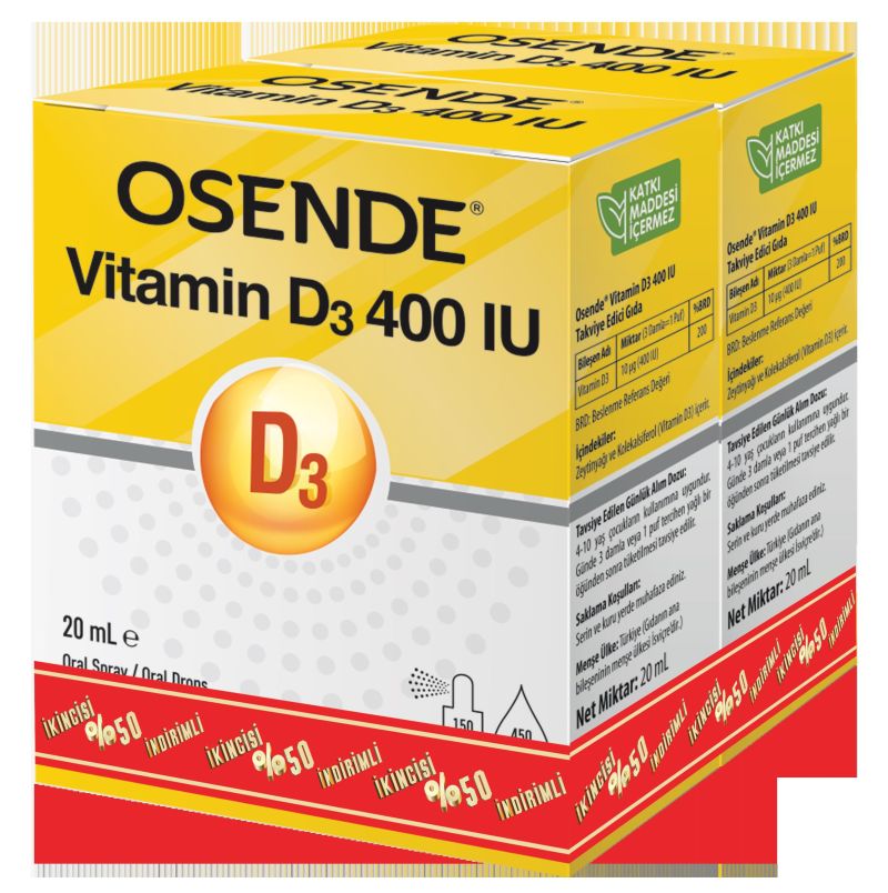 Osende Vıtamin D3 Damla 2.Sı %50