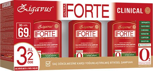 Zigavus Forte Ultra Clinical Yağlı Saçlar İçin Şampuan 300 ml - 3 Al 2 Öde (299,5 TL Etiketli )