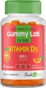 Gummy Lab Vitamin D3 Çocuklar İçin 60 Çiğnenebilir Form