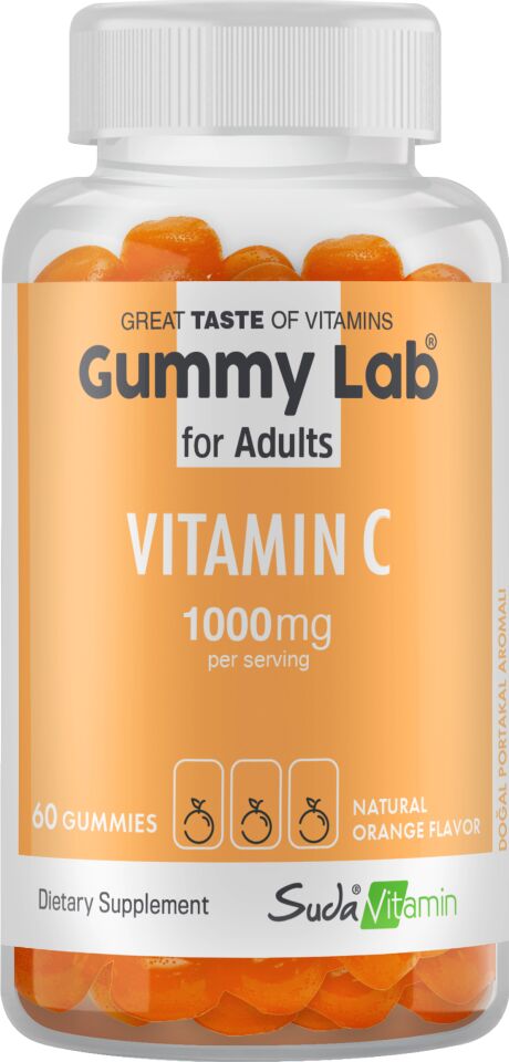 Gummy Lab Vitamin C Yetişkinler İçin 60 Çiğnenebilir Form
