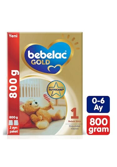 Bebelac Gold 1 Bebek Sütü 0-6 Ay 800 gr - 4 Adet