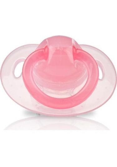 Nuby Mini Brites Damaklı Silikon Emzik 0-6 Ay - Pembe