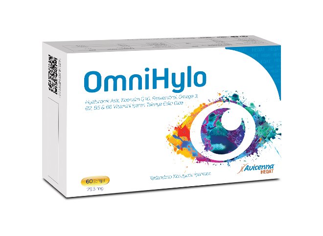 Avicenna OmniHylo Hyaluronik Asit, Koenzim Q10, Resveratrol, Omega 3, B2, B5 & B6 Vitamini İçeren TEG