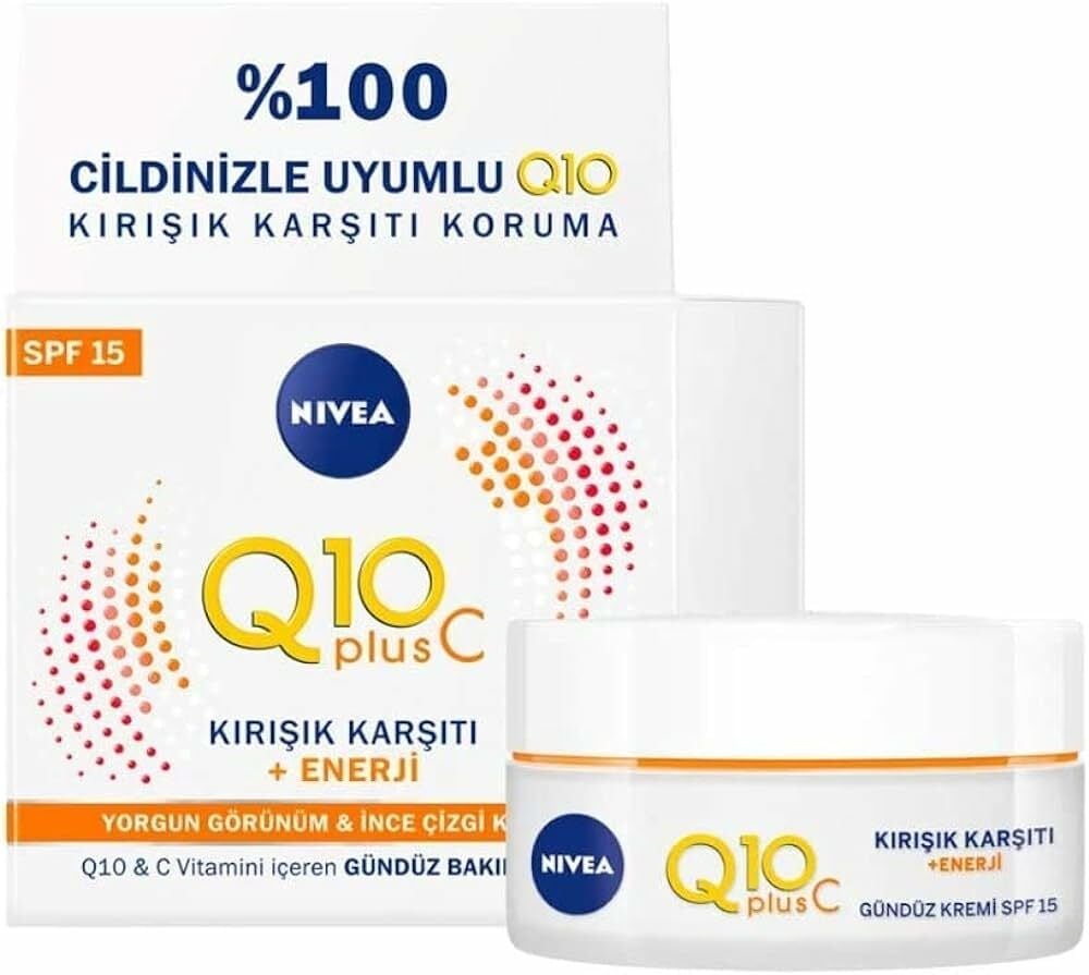 Nivea Q10 Kırışık Karşıtı Energy C Vitamin Gündüz Kremi 50 ml