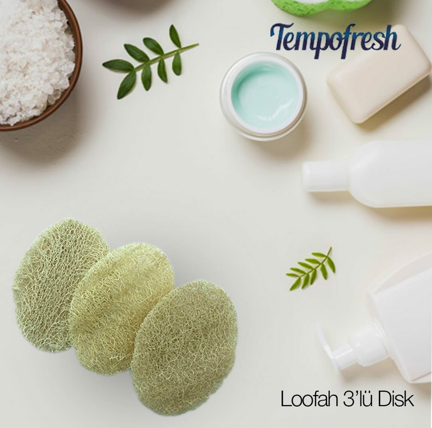 Tempofresh Loofah Kabak Disk 3'lü