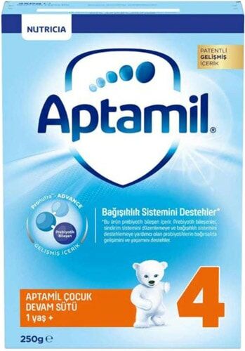 Aptamil Milupa 4 Devam Sütü 250 gr + 250 gr Ekonomik Paket + Uni Baby 52'li Islak Havlu Hediyeli