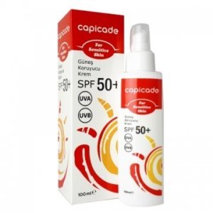 Capicade Güneş Koruyucu Krem Spf50+ Hassas Ciltler İçin 100ml