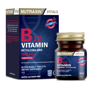 Nutraxin Vitamin B12 60 Dilaltı Tablet