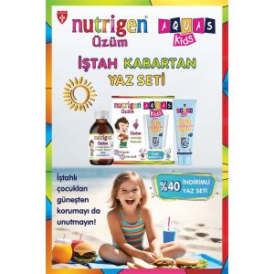 Nutrigen Üzüm Pediatrik Şurup 200 ml + Aqua Kids Spf50+ Suncream 100 ml