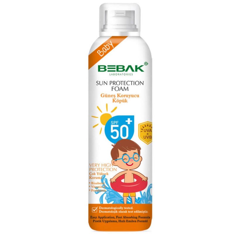 Bebak Baby Sun Protection Foam SPF50+ Çocuklar İçin Güneş Koruyucu Köpük 150 ml