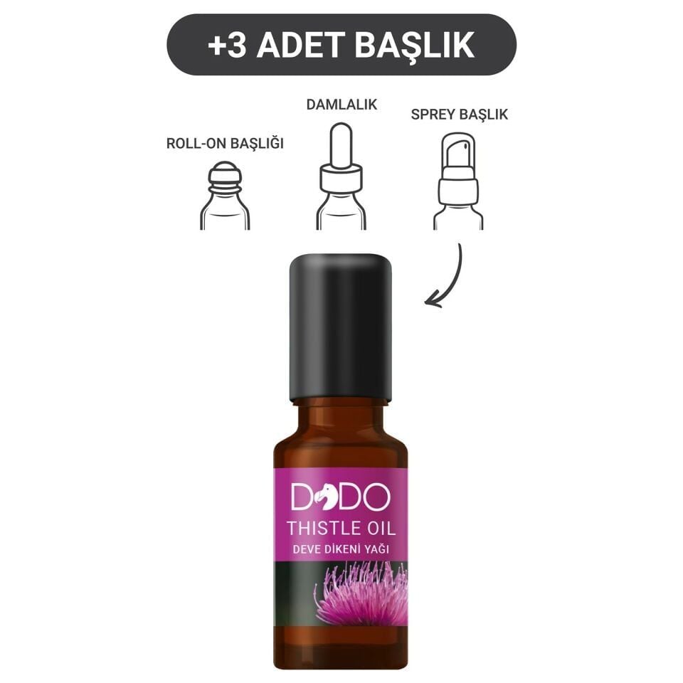 Dodo Deve Dikeni Yağı 15 ml (Sprey-Roll On-Damla-3 Başlık)